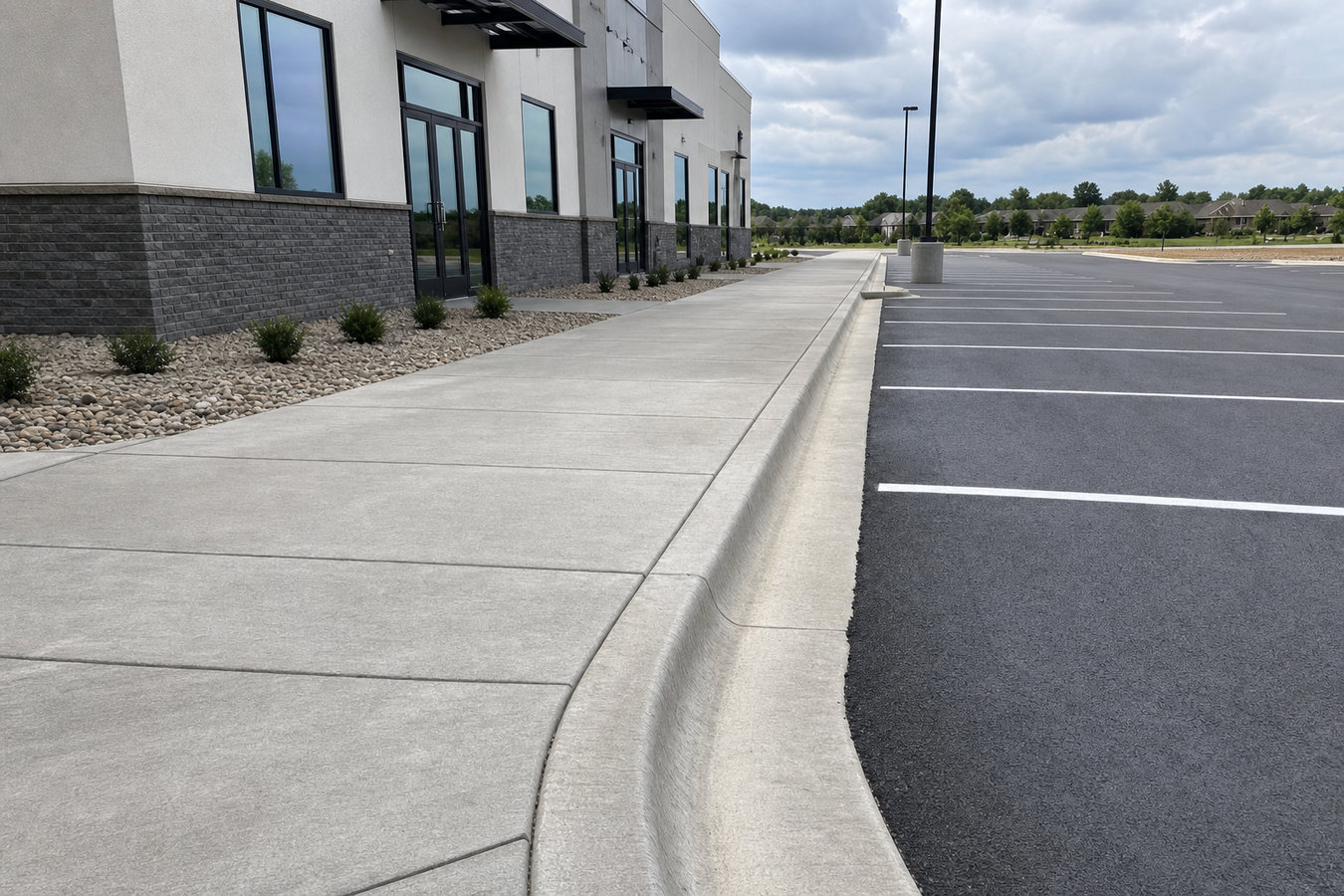 Concrete curbing and sidewalks in Rosenberg, TX
